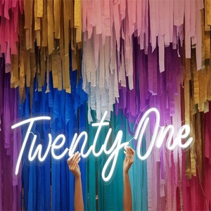 21 <span class=keywords><strong>Twenty</strong></span> One Petite enseigne au néon décorative, publicité extérieure, enseigne au néon personnalisée, signalétique - Product Image 4