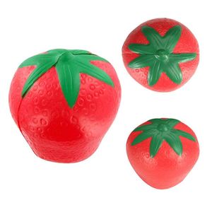 Custom Logo Promotional Gifts PU Foam Strawberry Shape Stress <b>Ball</b> for 5 to 7 Years Old - Product Image 1