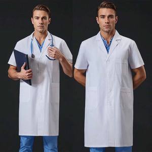 Diseño personalizado Eco-Friendly Tejido Bata de laboratorio Traje médico Ropa de laboratorio Uniformes de hospital - Product Image 6