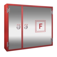 Armoires d'incendie à double porte armoire d'extincteur armoire à enrouleur de tuyau d'incendie rouge