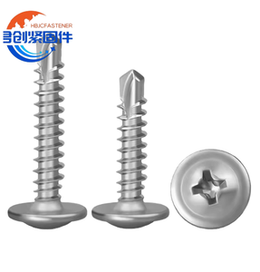 Tornillos Autoperforantes de Acero Inoxidable Galvanizado con Zinc GR5, Cabeza Plana M3/M6, Rosca Fina, Diámetro de la Tapa de 10 mm, Fijaciones para Paneles de Yeso y Madera - Product Image 1