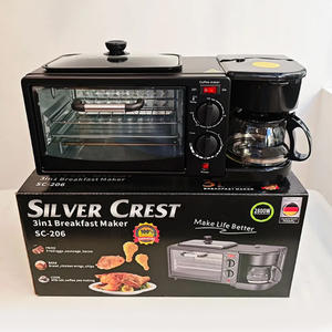 Station de Petit-Déjeuner 3-en-1 Micro-Ondes et <span class=keywords><strong>Four</strong></span> avec Cafetière et Appareil de Cuisson, Vente Populaire - Product Image 1