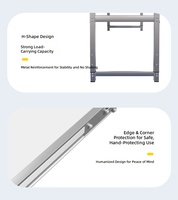 Table pliante en alliage d'aluminium, portable, réglable en hauteur, moderne et minimaliste, idéale pour les marchés nocturnes et la location