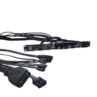 Placa base de Audio USB C, puerto de Panel frontal USB 2,0 + interruptor LED USB 3,0, TYPE-C, montaje de PCB, disyuntor de potencia, unidades flexibles