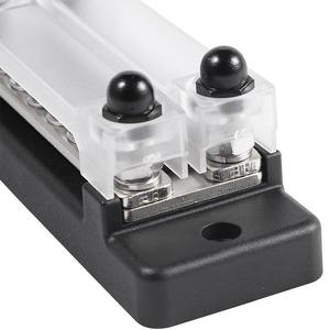 บัสบาร์แบบสองแถว 12 ช่อง 150A 12-48V ขั้วต่อทองแดงสำหรับรถยนต์ รถบ้าน เรือยอชท์ การจ่ายไฟ - Product Image 1