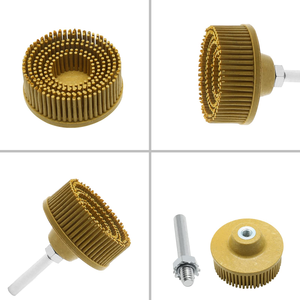 <span class=keywords><strong>Disco</strong></span> de Cepillo Abrasivo <span class=keywords><strong>Radial</strong></span> de 2 Pulgadas - Cepillo de Goma Abrasiva para Taladro Eléctrico, Eliminación de Óxido en Aluminio, <span class=keywords><strong>Hierro</strong></span> y Acero - Product Image 3