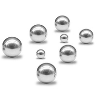 19mm 25mm 32mm 38mm 50mm miroir poli petites boules creuses en acier inoxydable pour la décoration