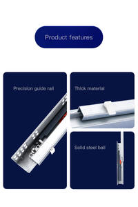 Autoidraulico telescopico Push-to-Open cassetto scorrevole 2 volte armadio da cucina ferramenta per mobili - Product Image 5
