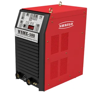 Multifunción digital AC DC 380V 500A Máquina de soldadura de arranque de arco caliente de alta frecuencia Pulso TIG Aluminio WSME 500