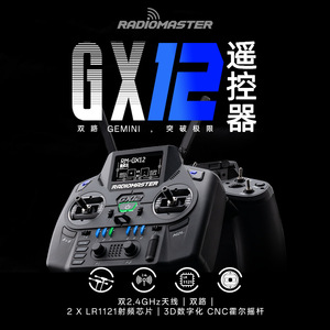 Radiomaster Gx12 Expresslrs Gemini, télécommande à double canal, joystick à effet Hall CNC - Product Image 2