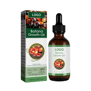 Private Label Veganic Óleo de Crescimento Do Cabelo 100% Puro Natural Batana Óleo Original Fatty Acids Vitamine E Repair Envelhecimento Do Cabelo