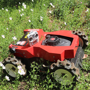 24V 7HP 4-Stroke Gasoline/<b>Electric</b> Hybrid Cordless 4WD Robotic <b>Lawn</b> <b>Mower</b> 500mm 200m High-Speed Remote Control 4-Wheel Grass - Product Image 1