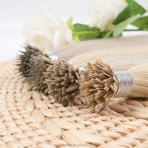 Extensiones de Cabello Humano Superiores con Anillas Nano, Cabello Sal y Pimienta, Doble Trama, Punta con Anilla Nano, 100% Cabello Humano - Product Image 6