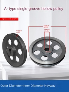 Precision Drilling 1-Slot Transmission V-Shaped <strong>Pulley</strong> 80-150mm Cast Iron <strong>Timing</strong> Sheave for Machinery Industries - Product Image 4