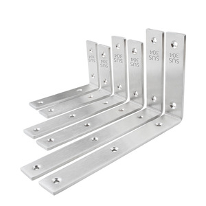 Soporte en forma de L de acero inoxidable 304, soporte de estante resistente de 5 mm de grosor para muebles del hogar - Product Image 2