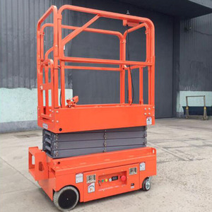 Plataforma Elevadora de Tijera Eléctrica Autopropulsada ZTCL de Acero, 2.27x1.2m de Altura, Plataforma de Trabajo de 1.12m, Distancia Entre Ejes de 2.43m, Mini Radio de Giro - Product Image 1
