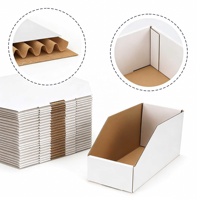Boîte de présentation en carton ondulé personnalisée en gros, prête à l'emploi, pour comptoir, emballage de détail