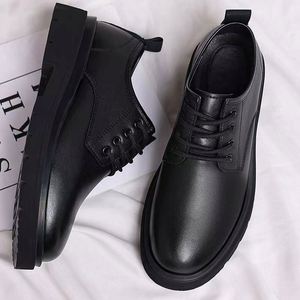 Men's Formal Black Leather Lace up Loafers Spring Big-Toe Business Casual Dress Shoes with Lace-Up Soft Soles & Non-Slip Design - Product Image 6