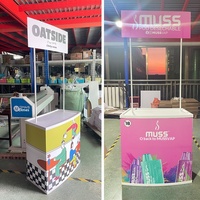 Table de dégustation pliable et portable en PP/ABS pour promotion, présentoir publicitaire, directement de l'usine chinoise pour le commerce extérieur