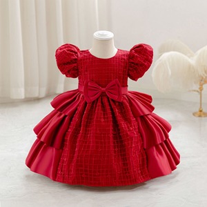 Vestido de Princesa con Lazo de Satén para Niñas, Estilo Nuevo TT210, para Primer Cumpleaños, Navidad, Halloween - Product Image 3