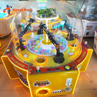 Direct usine : Machine d'arcade grue excavatrice porte-bonheur pour 4 joueurs, à monnayeur, avec récompenses pour enfants, pour divertissement intérieur