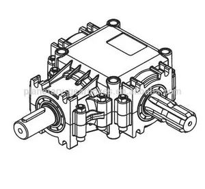 Caixa de engrenagens do trator para o eixo da movimentação do pto, máquinas agrícolas 540 rpm, 1:2.78 relação, china fabricante oem/mm