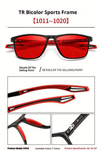 <span class=keywords><strong>Gafas</strong></span> de Juego con Estilo Deportivo TR90 Flexibles Más Vendidas, con Tinte Rojo, Antideslumbrantes y con Bloqueo de Luz <span class=keywords><strong>Azul</strong></span> para Compradores Globales - Product Image 4