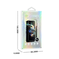 Protecteur d'écran Portable Anti-Peeping Film pour iPhone 16 Consumer Electronics Accessoire de téléphone portable Boîte d'emballage en carton