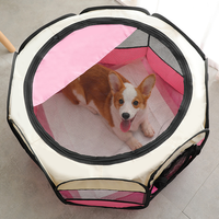 Parc pour animaux de compagnie pliable en tissu Oxford |   Clôture portable et respirante pour animaux de compagnie |   Tente de jeu pour animaux de compagnie au design moderne et durable, prix d'usine