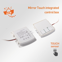 Boîtier de commande intégré tactile intelligent IP44 AC220-240V CCT pour miroir, interrupteur inductif intelligent à 3 touches, variateur de lumière, capteur tactile pour miroir