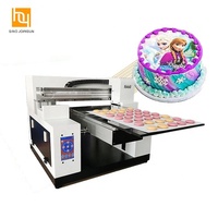 Impresora de alimentos plana de inyección de tinta 3D de tamaño A3 automática para impresora de macarrones de grageas de chocolate y pasteles