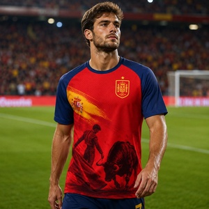 <span class=keywords><strong>Camiseta</strong></span> <span class=keywords><strong>de</strong></span> Fútbol Española Personalizada <span class=keywords><strong>de</strong></span> Alta Calidad 2026, Fabricada en España, para Hombre y Mujer - Product Image 1