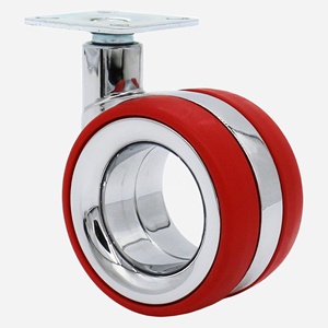 SS 75mm dekorative Möbel Lenkräder Hubless <span class=keywords><strong>Design</strong></span> Zink legierung Material - Product Image 2