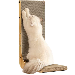 Aanpasbaar L-Vormig Kattenkrabbord Duurzaam Duurzaam Golfpapier Uit China Met Klimspeelfuncties - Product Image 3