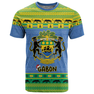 Camiseta única de Gabón, abrigo nacional, camisetas de armas para <span class=keywords><strong>hombre</strong></span> y mapa de patrón <span class=keywords><strong>tribal</strong></span> para el Día DE LA Independencia - Product Image 4