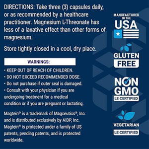 OEM Life Extension Neuro-<span class=keywords><strong>Mag</strong></span> <span class=keywords><strong>Magnésium</strong></span> L-Thréonate, Santé de la mémoire, Pensée rapide, Soutien à la santé cognitive, Végétarien, Sans OGM - Product Image 3