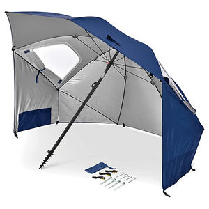 Water-Resistant, Sturdy fishing umbrella with shelter 