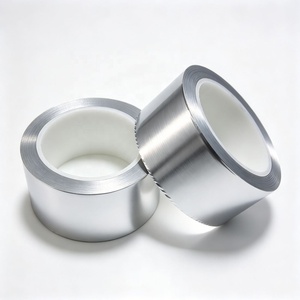 Silver Aluminum Foil Tape With Acrylic Glue for Ventilation Pipe Wrapping and Moisture Barrier Sealing - Product Image 1