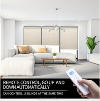 Persianas de ventana opacas personalizadas, persianas enrollables motorizadas inteligentes compatibles con Google Home para oficina, hogar, ventanas integradas