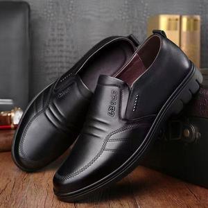 Men's Hard-Wearing Slip-On Loafers PU Upper Waterproof Anti-Slip Dressy Office <b>Shoes</b> <b>Comfortable</b> <b>Work</b> <b>Shoes</b> All-Season - Product Image 3