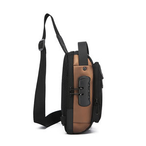 Riñonera Deportiva Impermeable Antirrobo con Cierre de Cremallera para Hombre, Bolsa de Pecho Simple Personalizada - Product Image 2