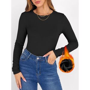FOXA – chemise thermique à manches longues pour femme, col ras du cou, sous-vêtement chaud, vêtements décontractés pour l'automne et l'hiver - Product Image 2