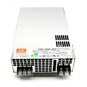 CSP-3000-400 de salida única Mean Well, fuente de alimentación Original programable AC/DC de 3000W