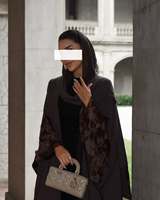Abaya Quotidienne Modeste 2026, Robe de Soirée Élégante de Haute Qualité, Robe Musulmane pour l'Aïd, Ramadan, Abaya Simple et Élégante, Ouverte, Noire