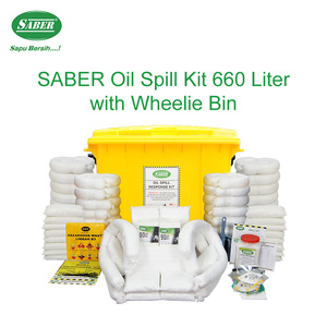 Kit de respuesta a derrames de petróleo SABER de máxima cobertura, contenedor con ruedas de 660 litros para depósitos terminales y astilleros marinos - Product Image 4