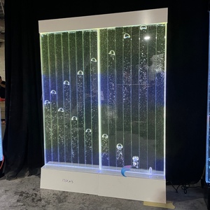 Panel de pared de burbujas de agua digital de gran tamaño, fuente de agua acrílica con burbujas, decoración de pared musical. - Product Image 6