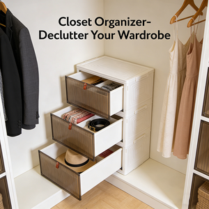 Armario de Almacenamiento de 4 Niveles para el Hogar, para Refrigerios, Juguetes, Armario Plegable, Ahorro de Espacio, Almacenamiento y Organización del Hogar - Product Image 1