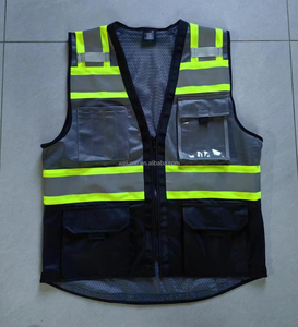 <span class=keywords><strong>Gilet</strong></span> de <span class=keywords><strong>sécurité</strong></span> réfléchissant imperméable WEJUMP, classe 2 ANSI, EN ISO 20471, design multi-poches, pour chauffeurs de taxi, ouvriers du bâtiment - Product Image 3