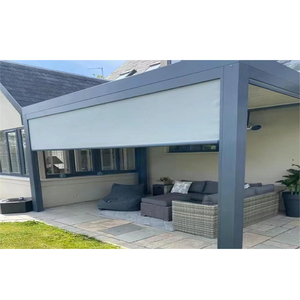 Pérgola de Aluminio de Diseño Moderno, Impermeable, con Techo para Jardín, Patio o Terraza, Tipo Gazebo, Desplegable, Blanca, en Oferta - Product Image 2