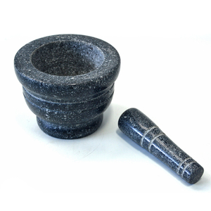 Cuenco para guacamole <span class=keywords><strong>Molcajete</strong></span> Juego de mortero y Maja de granito clásico Mortero y Maja <span class=keywords><strong>Piedra</strong></span> natural - Product Image 2